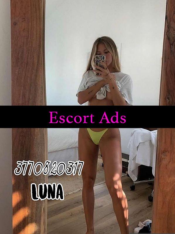 Annuncio Escort Ads - LUNA a POLITEAMA 🇮🇹 GIOVANISSIMA🍾🥳 BOMBA SEXY FOTO VERE 💯 PRONTA A FARTI IMPAZZIRE👍 PRELIMINARI DA INFARTO💣